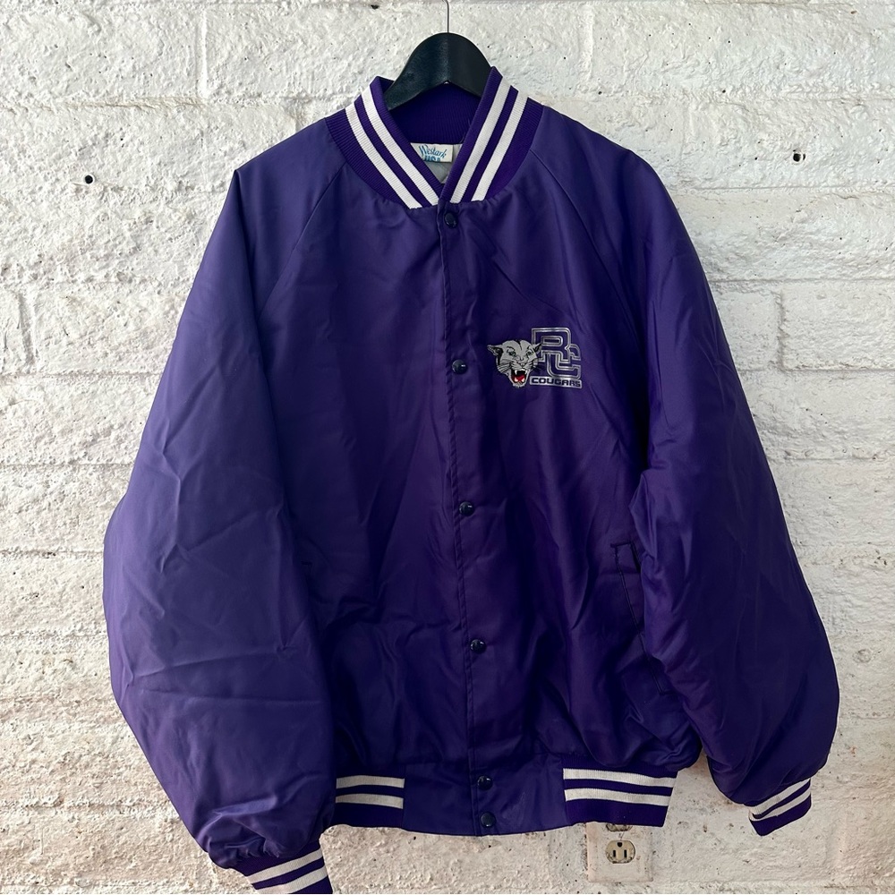 Cougars Football Jacket Men's Size 2XL Vintage Purple